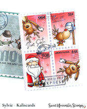 Load image into Gallery viewer, Clear Stamp Set - Postage Pals: Santa and Reindeer
