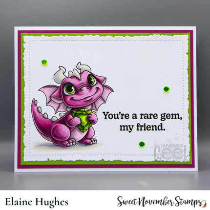 Clear Stamp Set - August Peridot Dragon