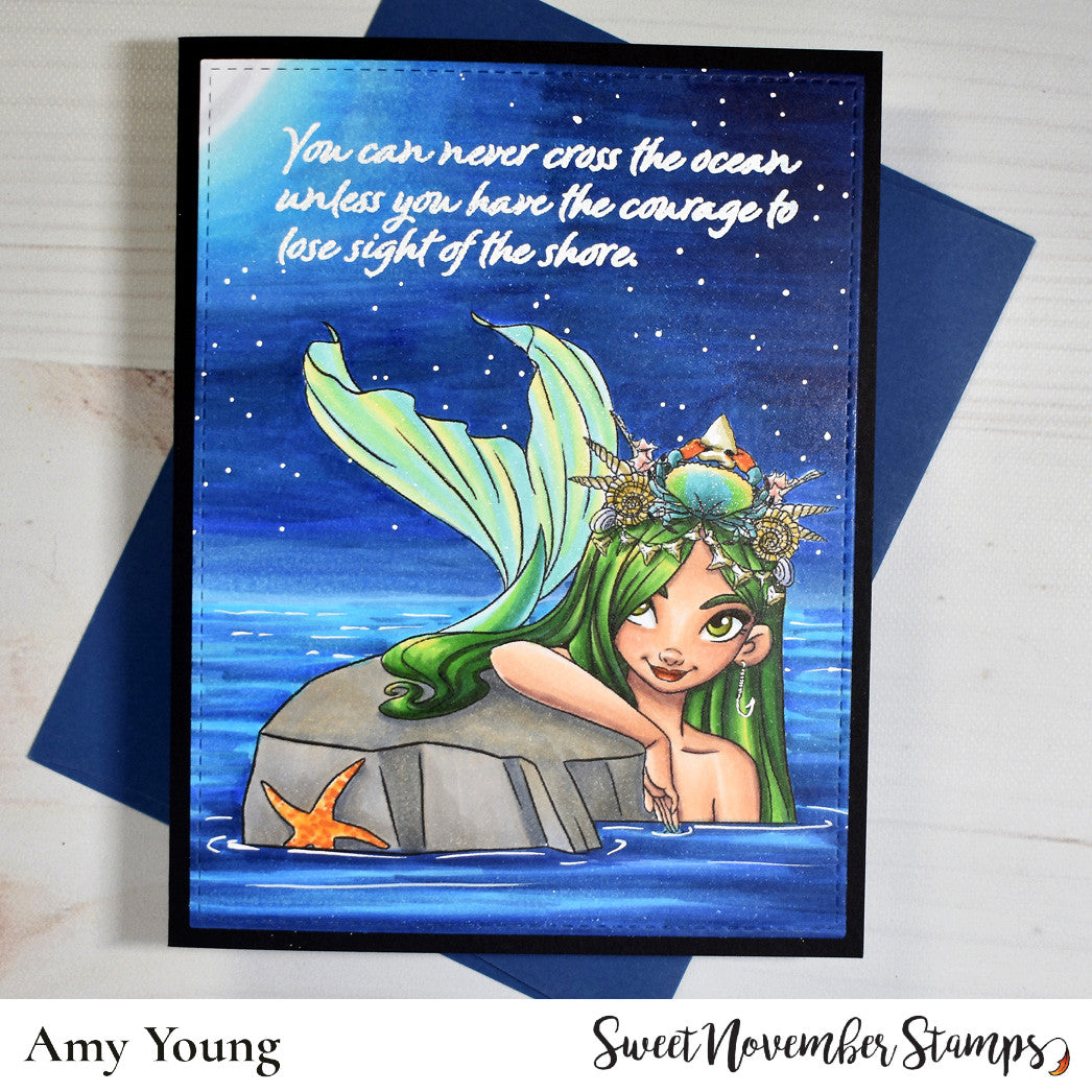 Digital Stamp - Sea Queens: Cerulean