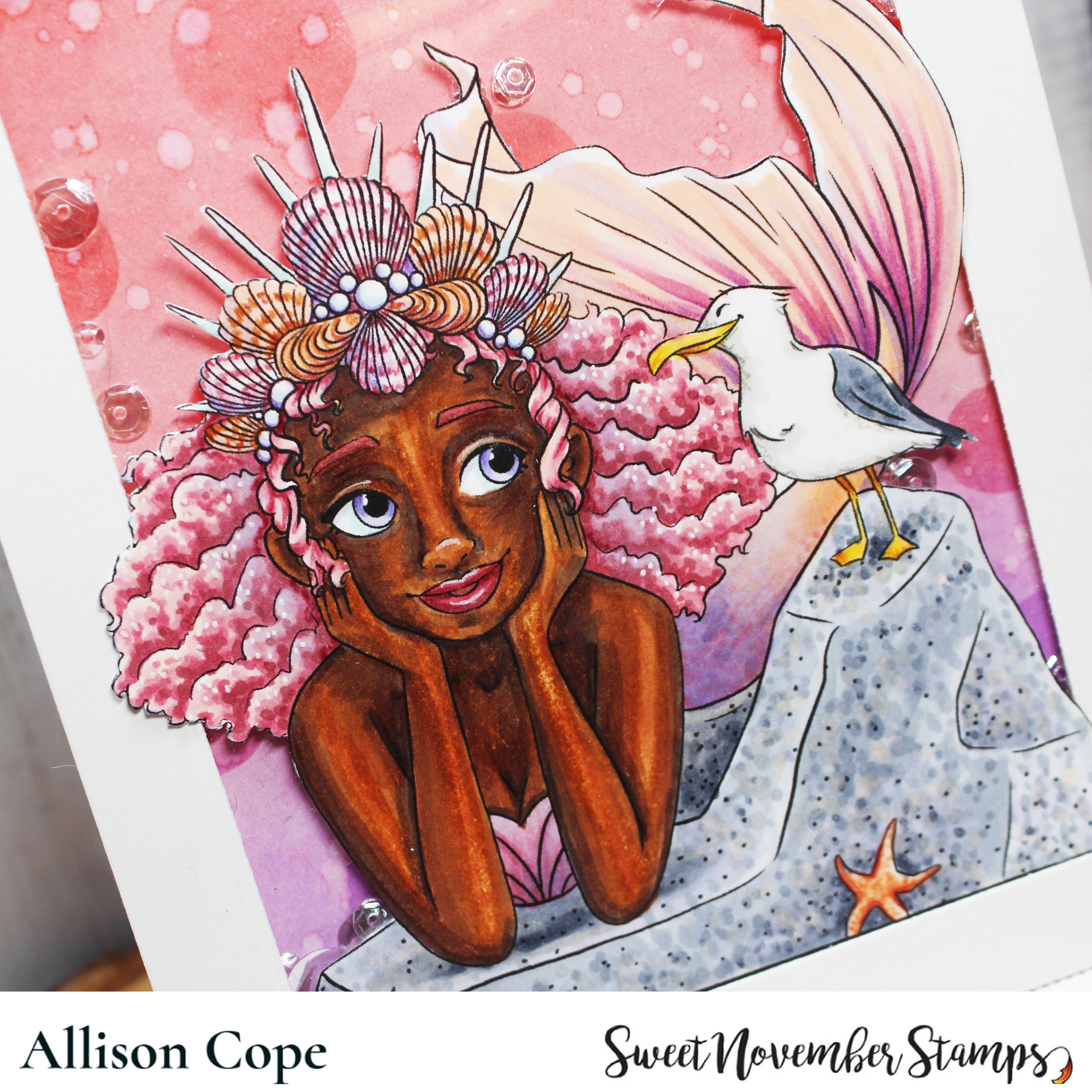 Digital Stamp - Sea Queens: Phthalo