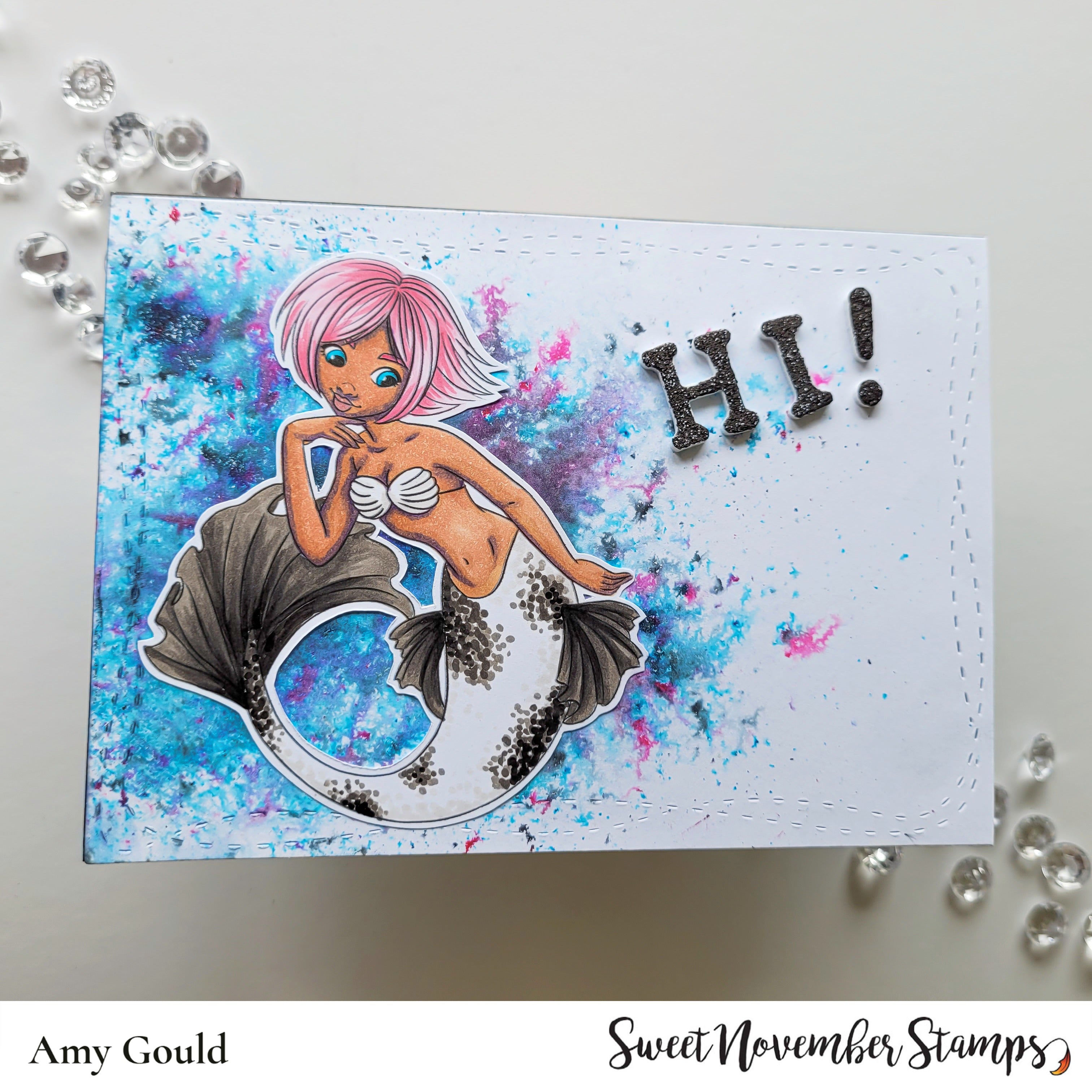 Digital Stamp - Mermazing Friends: Asherah and Inky