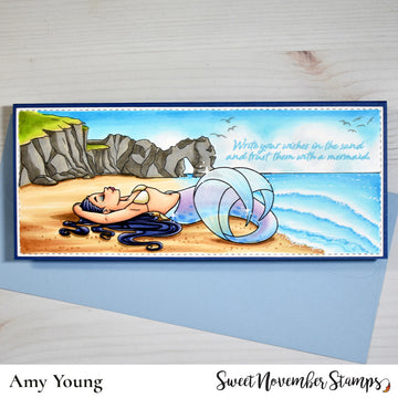 Clear Stamp Set - Background Builder: Seaside Cliffs