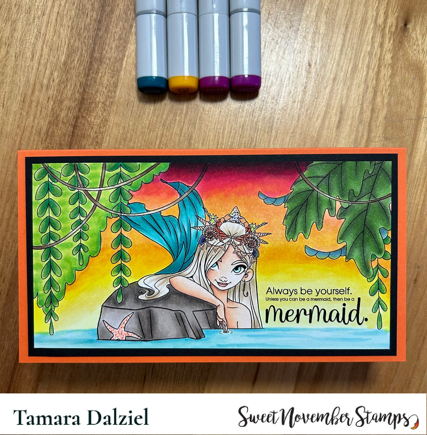 Digital Stamp - Sea Queens: Cerulean