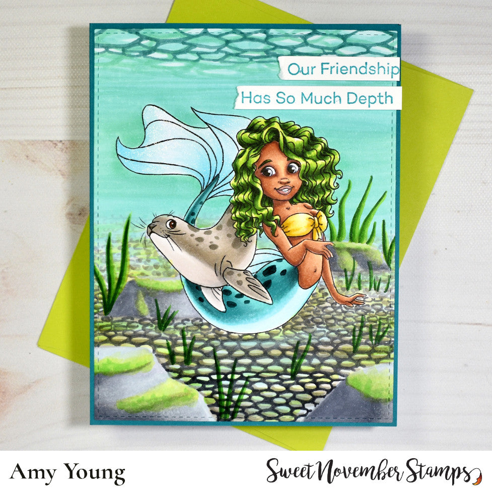 Digital Stamp - Mermazing Friends: Naia and Flash