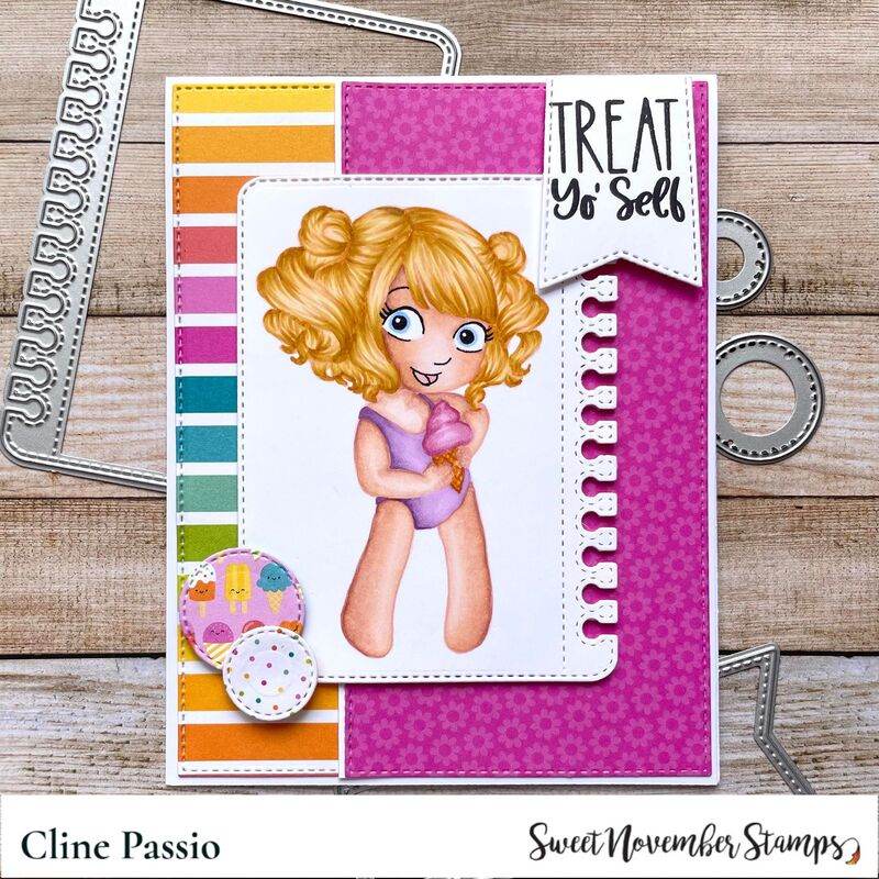 Clear Stamp Set - Quinn 3x4