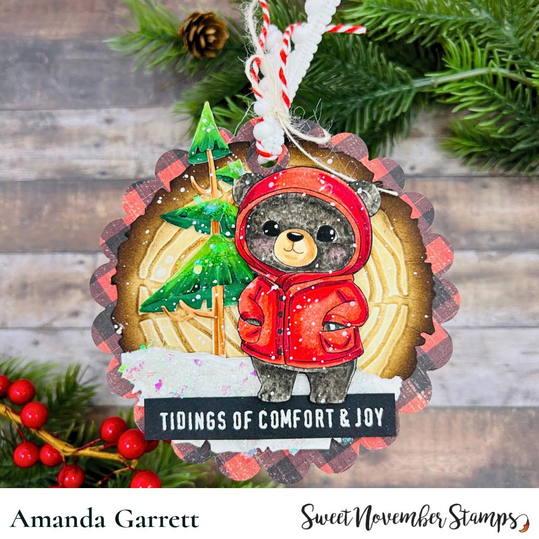 Digital Stamp - Cozy Fall Critters: Beckett Bear