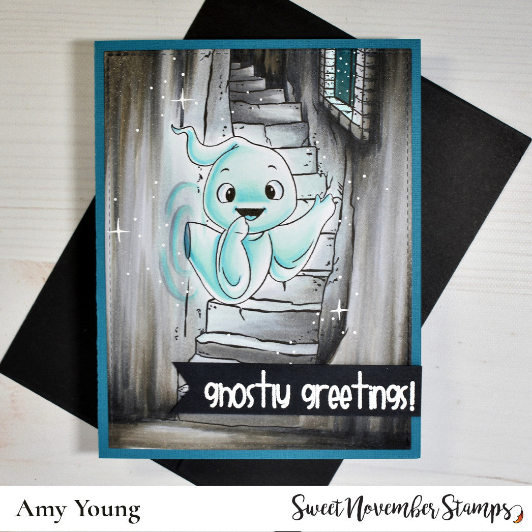 Digital Stamp - Boo thru the wall