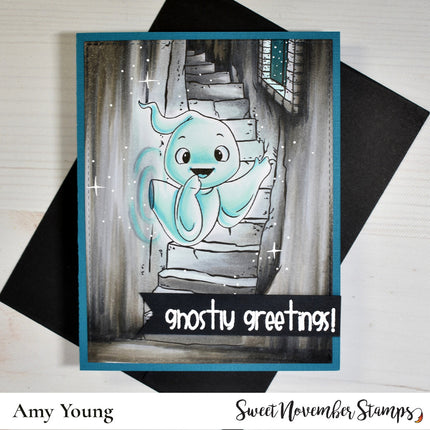 Digital Stamp - Boo thru the wall