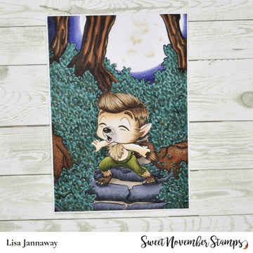 Digital Stamp - Li'l Wolfy Sweet