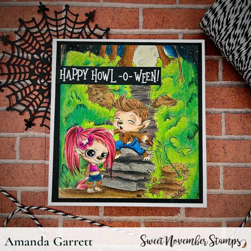 Digital Stamp - Li'l Wolfette