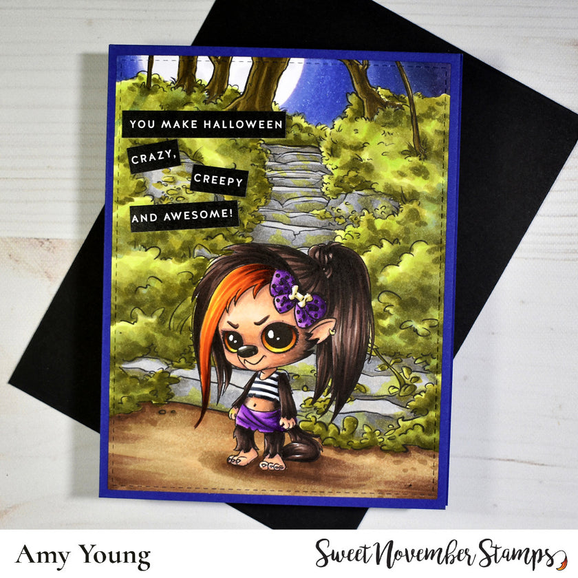 Digital Stamp - Li'l Wolfette