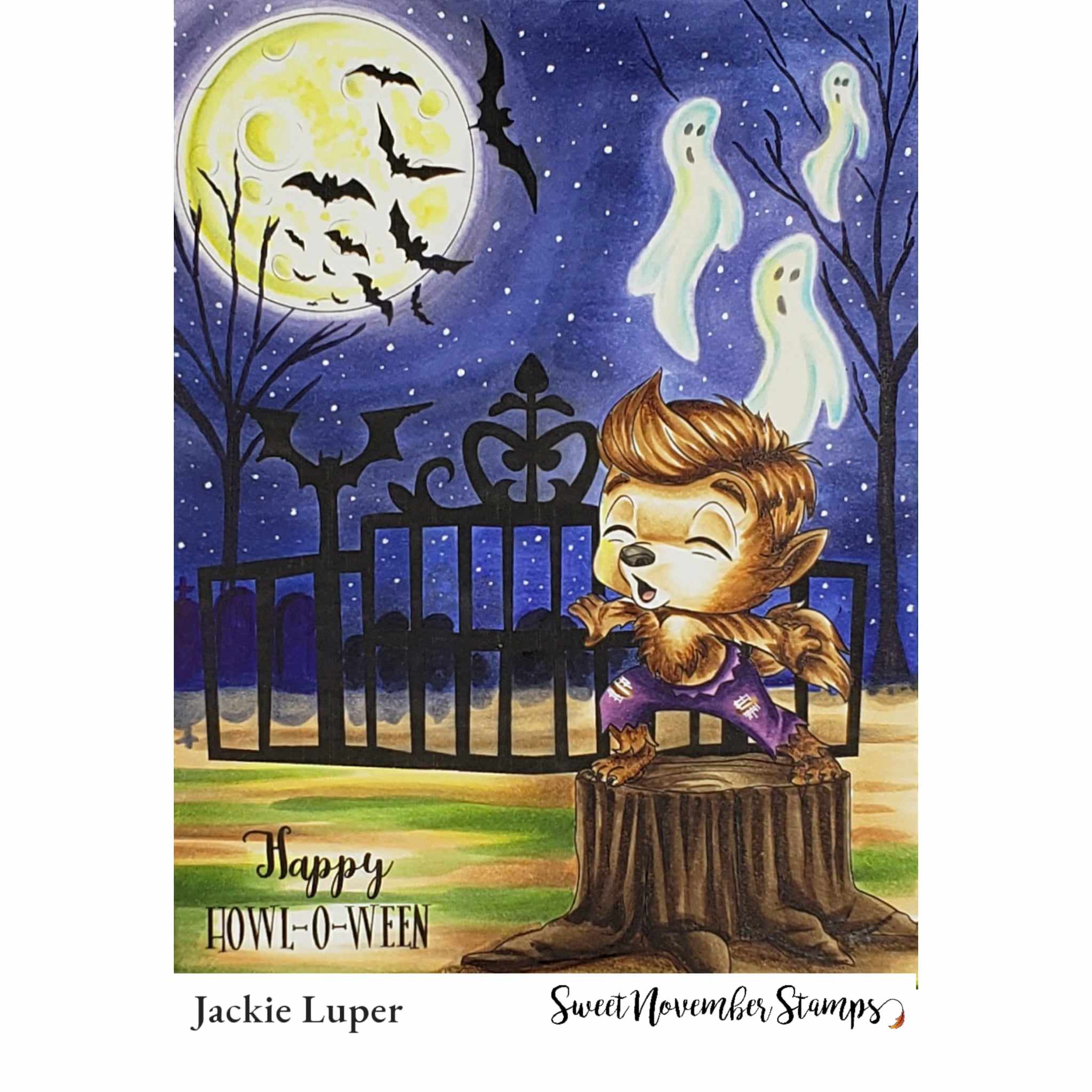 Digital Stamp - Li'l Wolfy Sweet