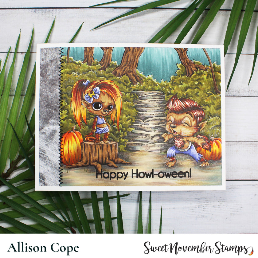 Digital Stamp - Li'l Wolfy Sweet