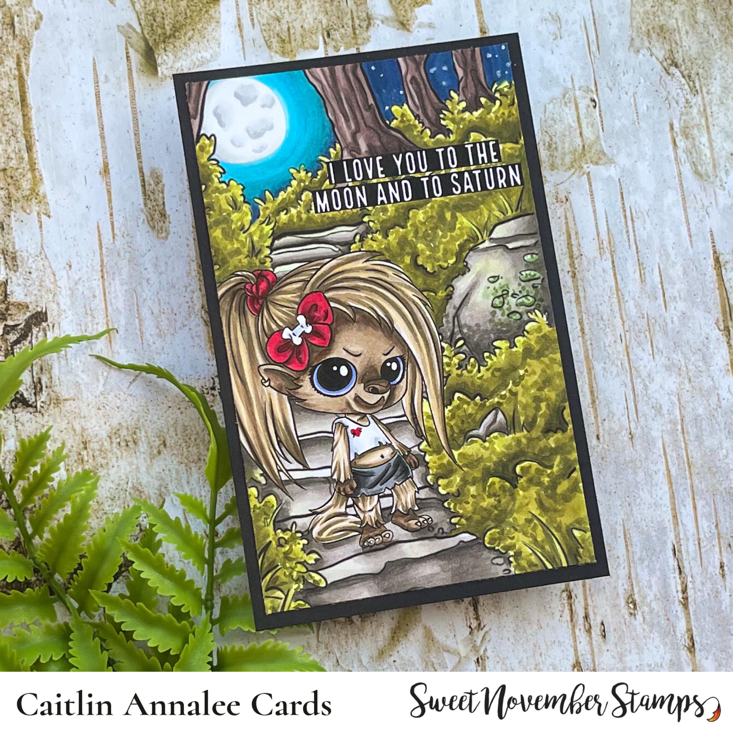 Digital Stamp - Background Builder: Forest Staircase