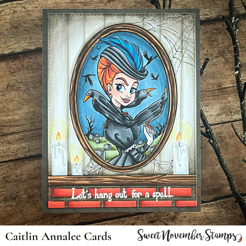 Digital Stamp - Haunted Manor Portraits: Madame Regina Ravenwood