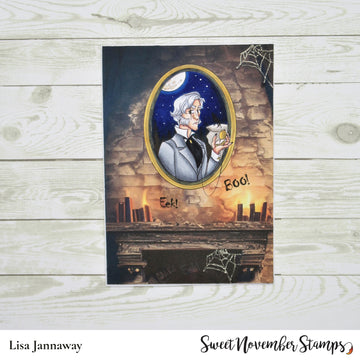 Digital Stamp - Haunted Manor Portraits: Digital Background Papers