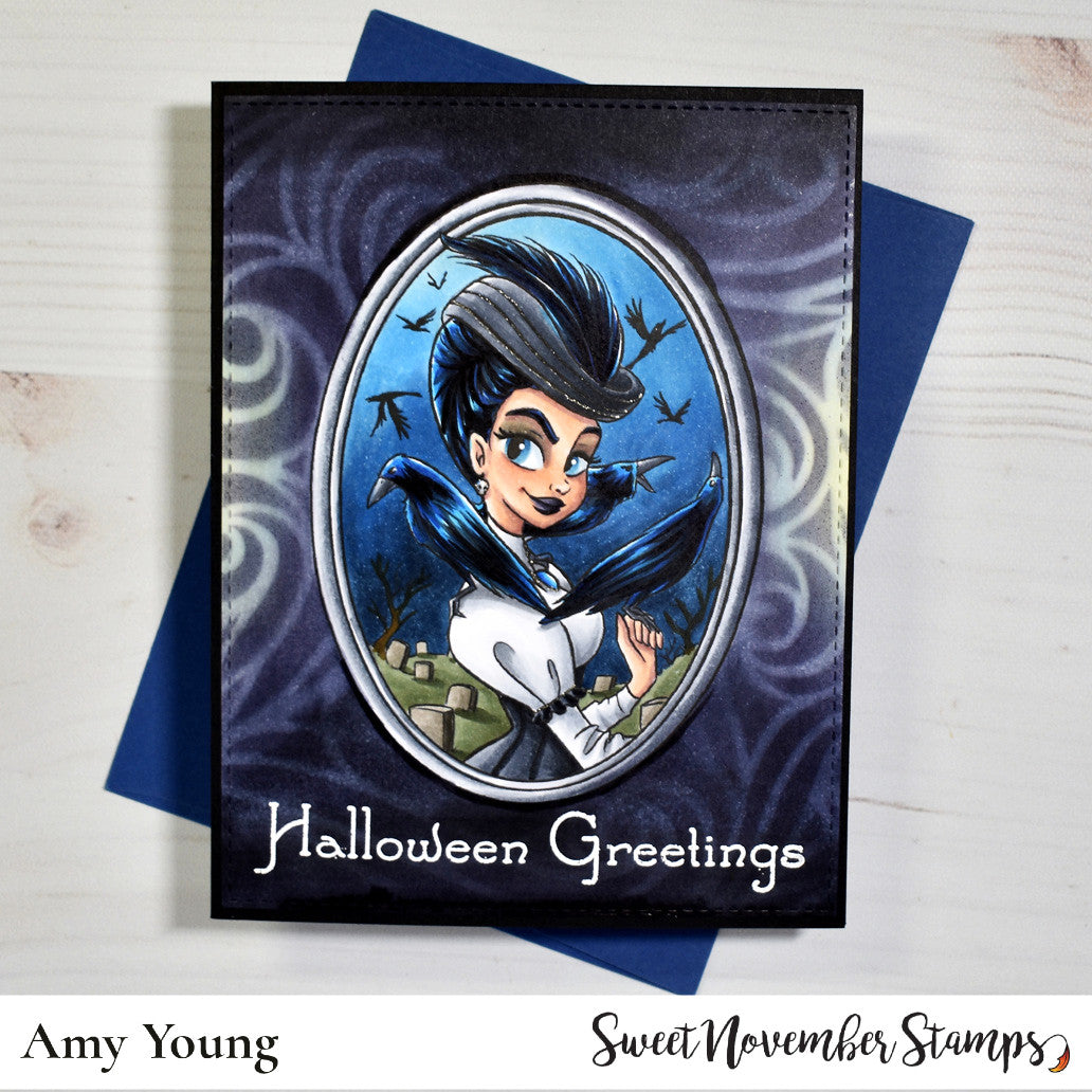 Digital Stamp - Haunted Manor Portraits: Madame Regina Ravenwood