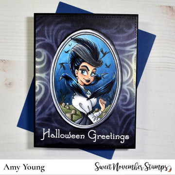 Digital Stamp - Haunted Manor Portraits: Madame Regina Ravenwood