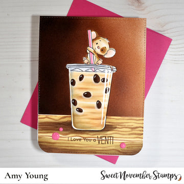 Digital Stamp - Iced Coffee Mouse