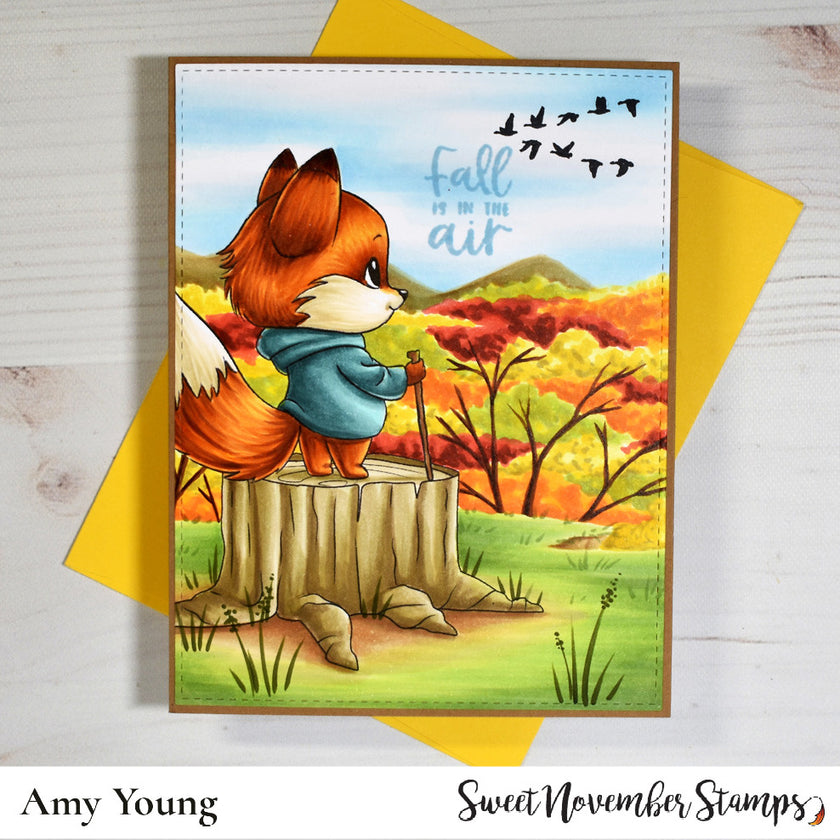 Digital Stamp - Cozy Fall Critters: Flyn Fox