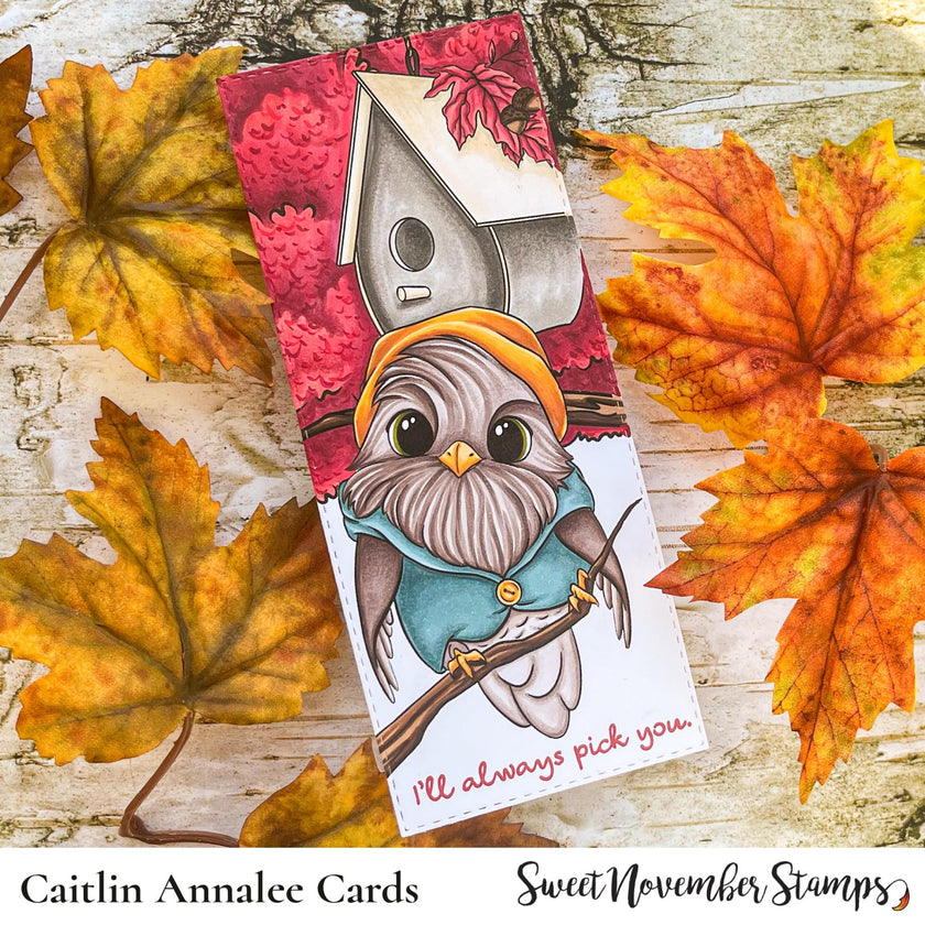Digital Stamp - Cozy Fall Birds: Silas Sparrow