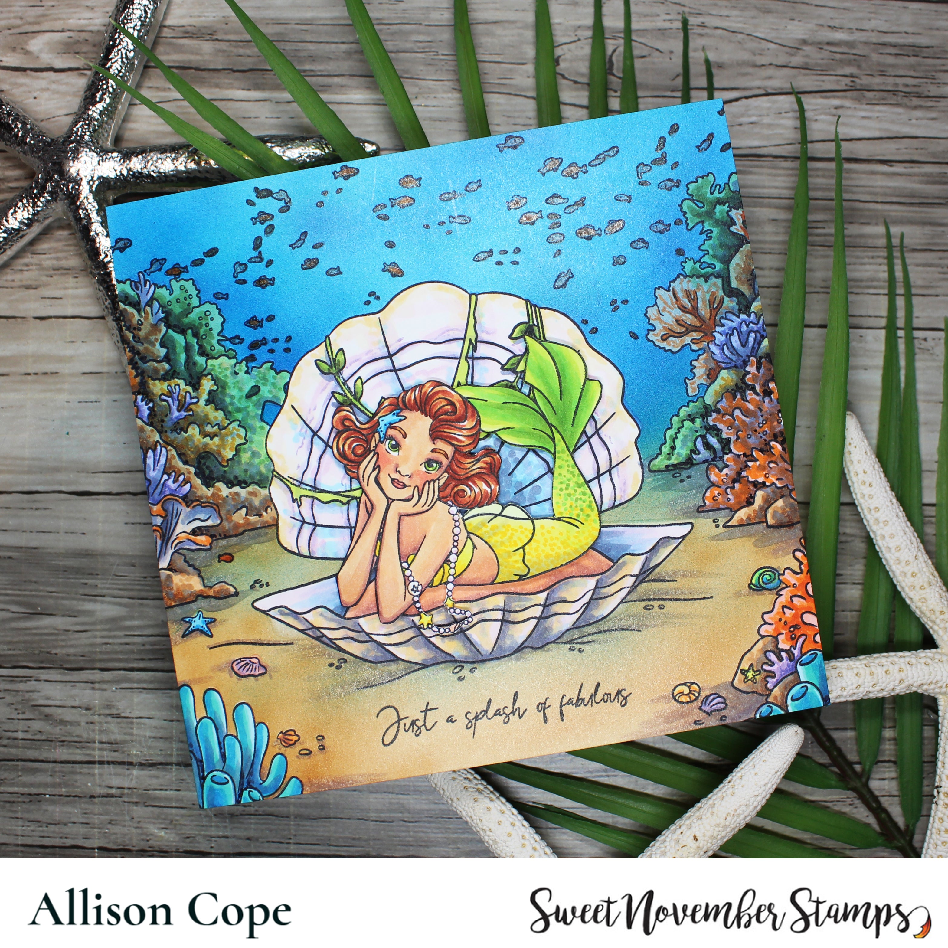 Clear Stamp Set - Mermaid Throne