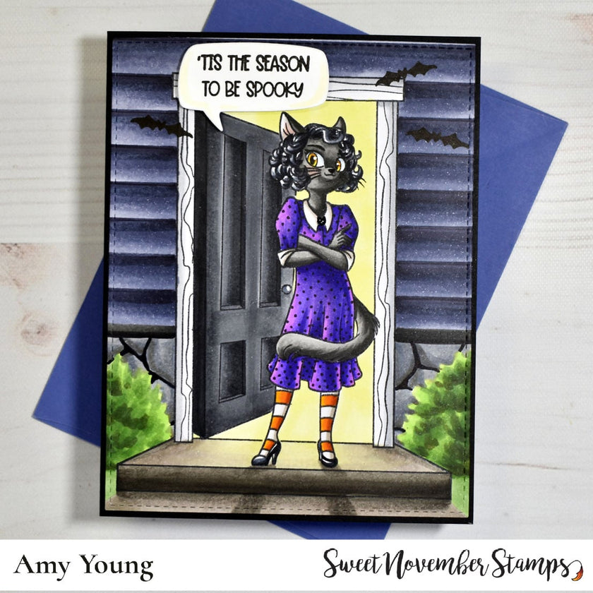 Clear Stamp Set - Black Cat Society