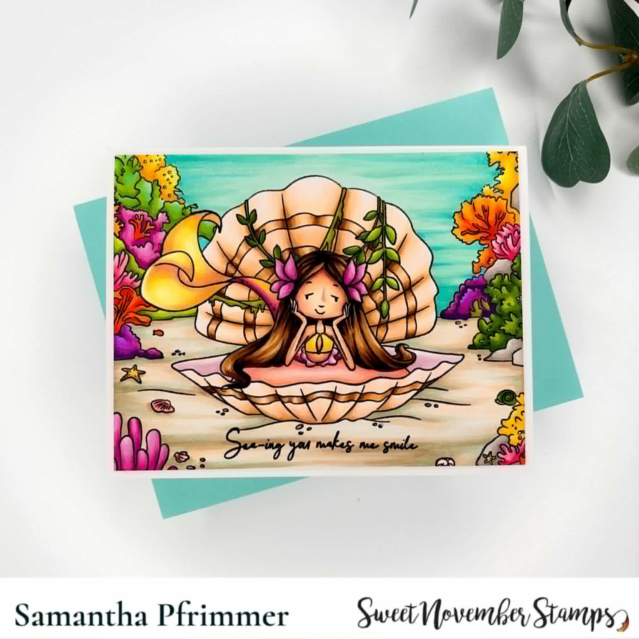 Clear Stamp Set - Mermaid Throne