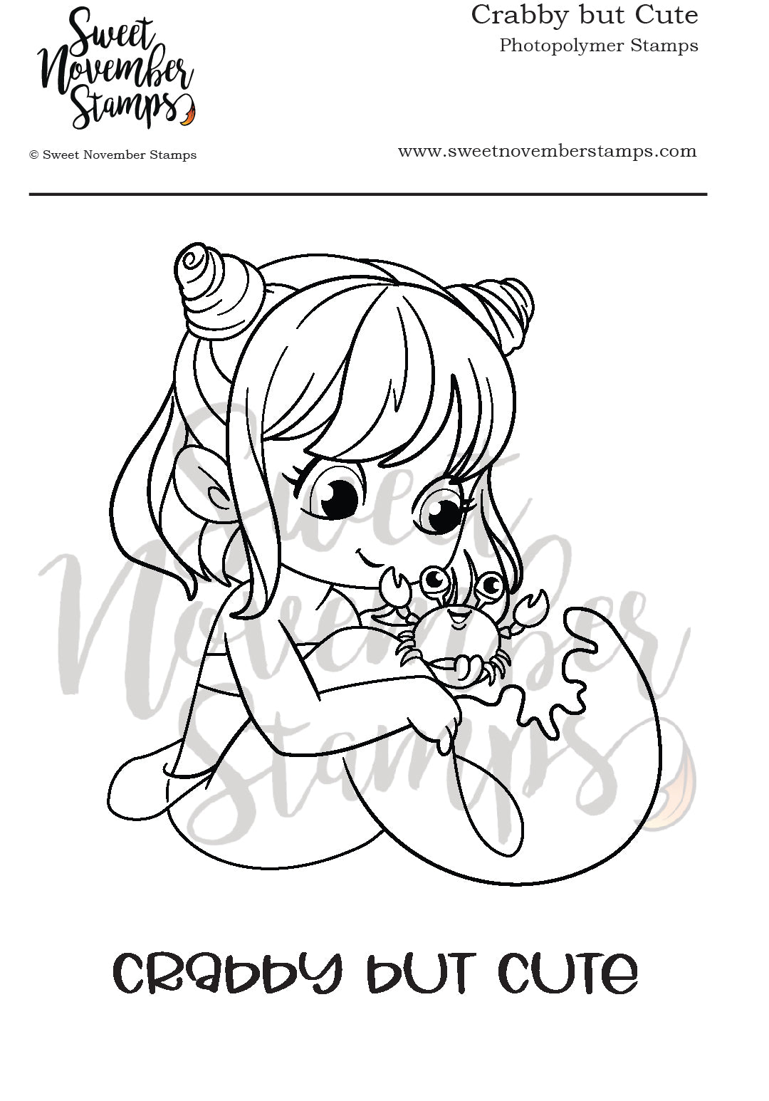 Clear Stamp Set - Crabby but Cute