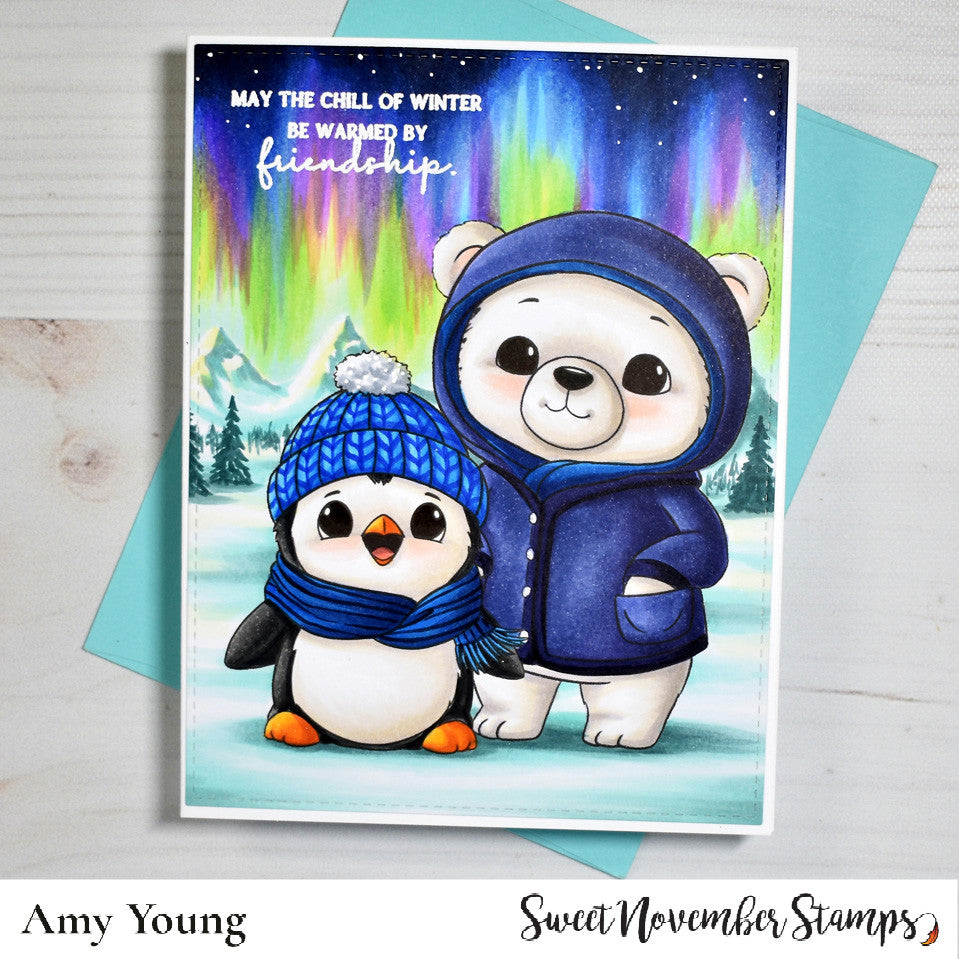 Digital Stamp - Cozy Critters: Percy Penguin
