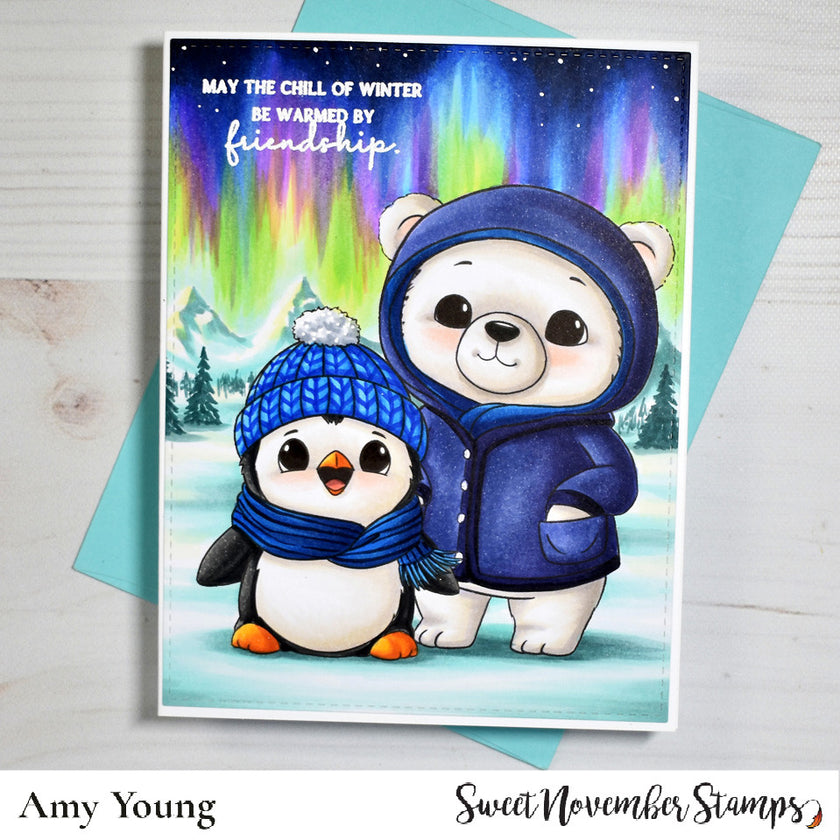 Digital Stamp - Cozy Critters: Percy Penguin