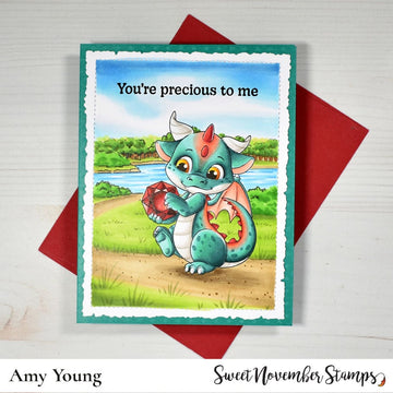 Clear Stamp Set - July Ruby Dragon