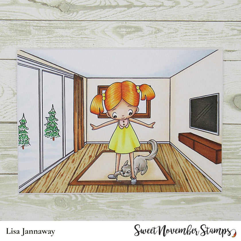 Digital Stamp - Modern Living Room