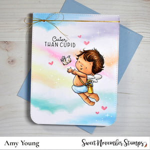 Digital Stamp - Baby Cupid: Cupid and the Dove