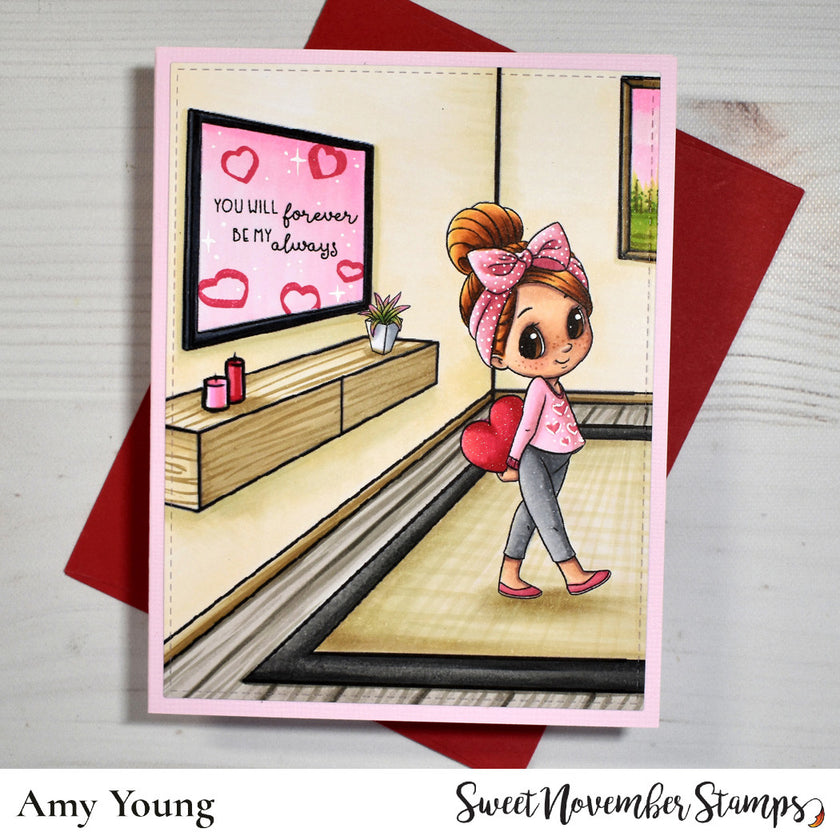 Digital Stamp - Modern Living Room