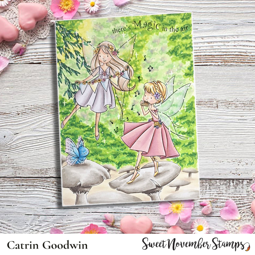 Digital Stamp - Flight of the Fairies: Lavinia