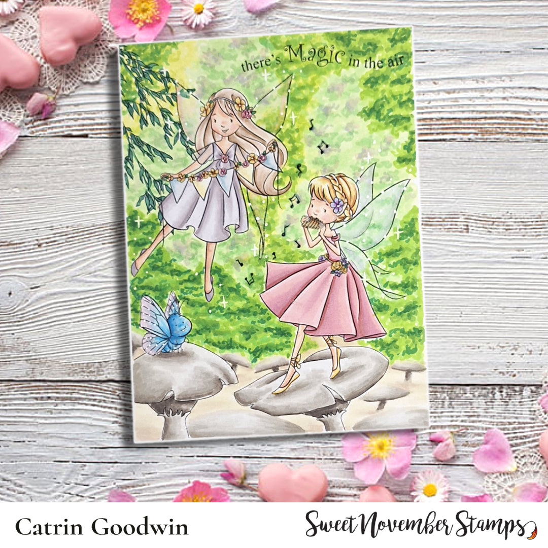 Digital Stamp - Flight of the Fairies: Portia