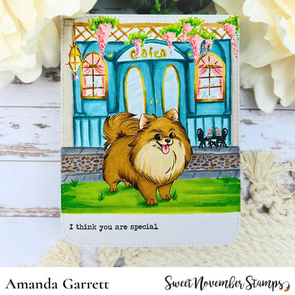 Digital Stamp - Dog Park 3: Scarlett the Pomeranian