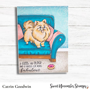 Digital Stamp - Dog Park 3: Scarlett the Pomeranian