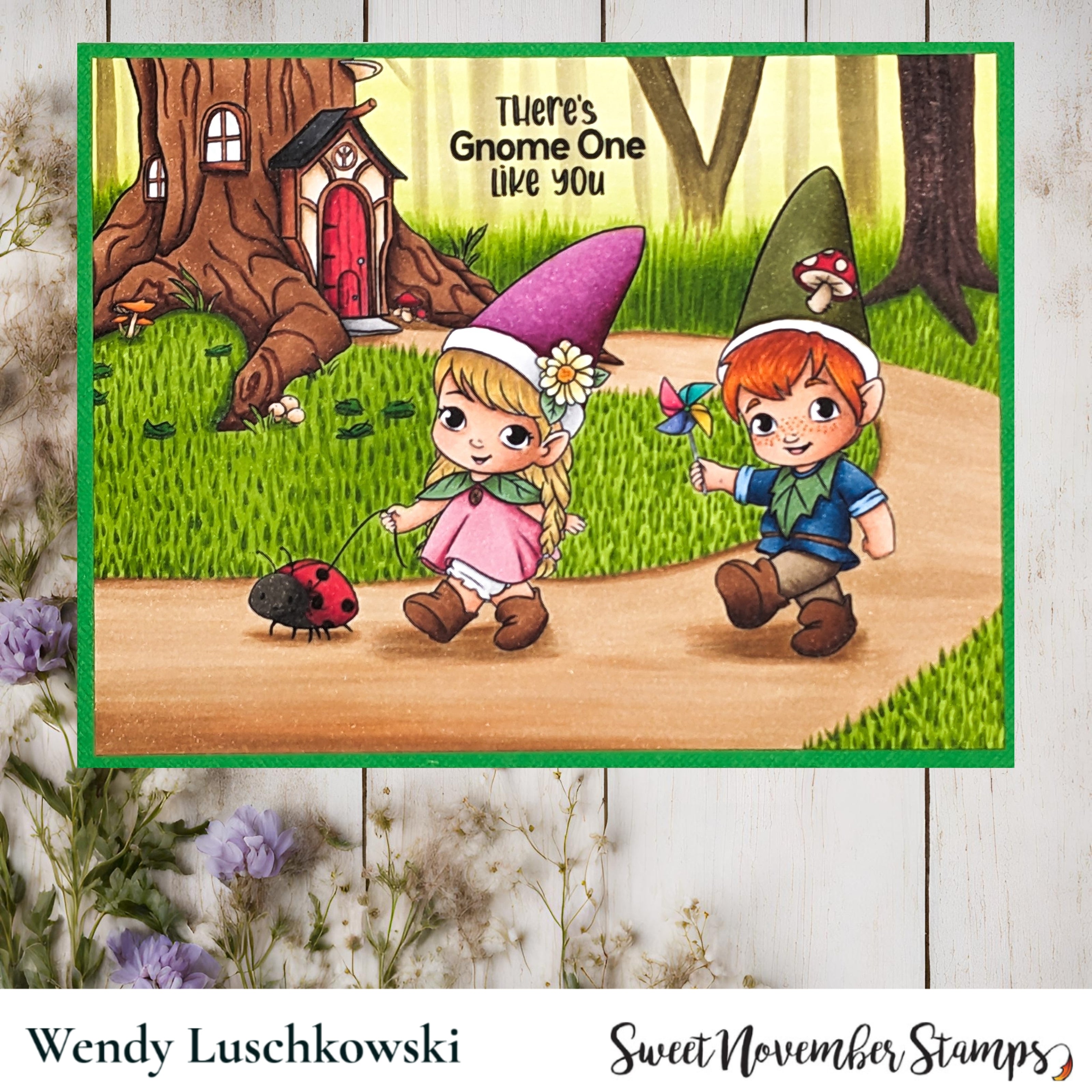 Digital Stamp - Li'l Gnomie: Gnaomi