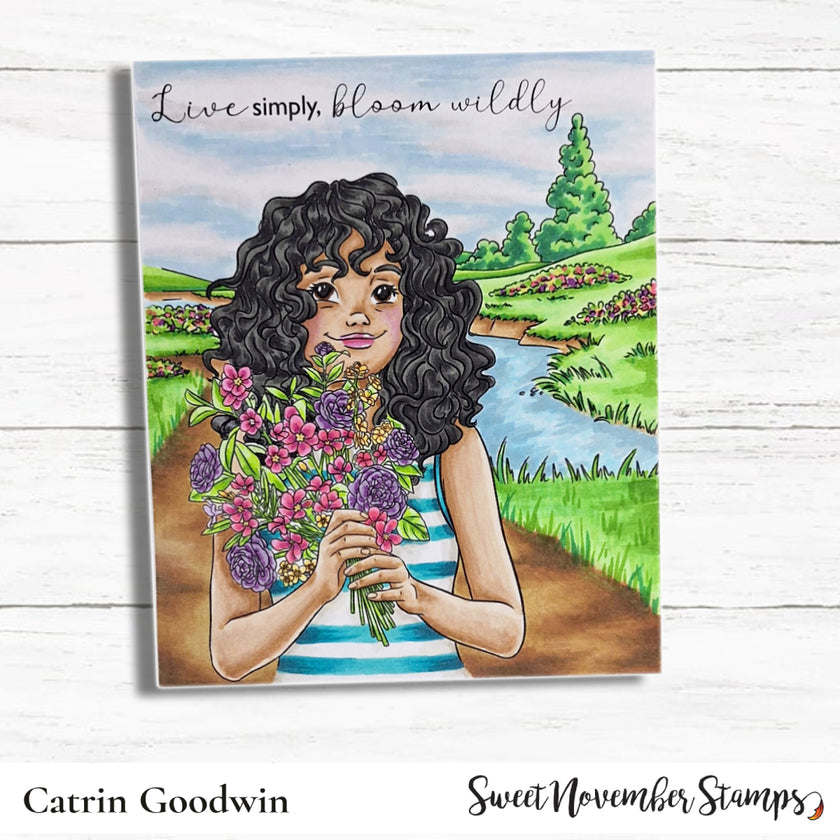 Digital Stamp - May Flowers: Cleo