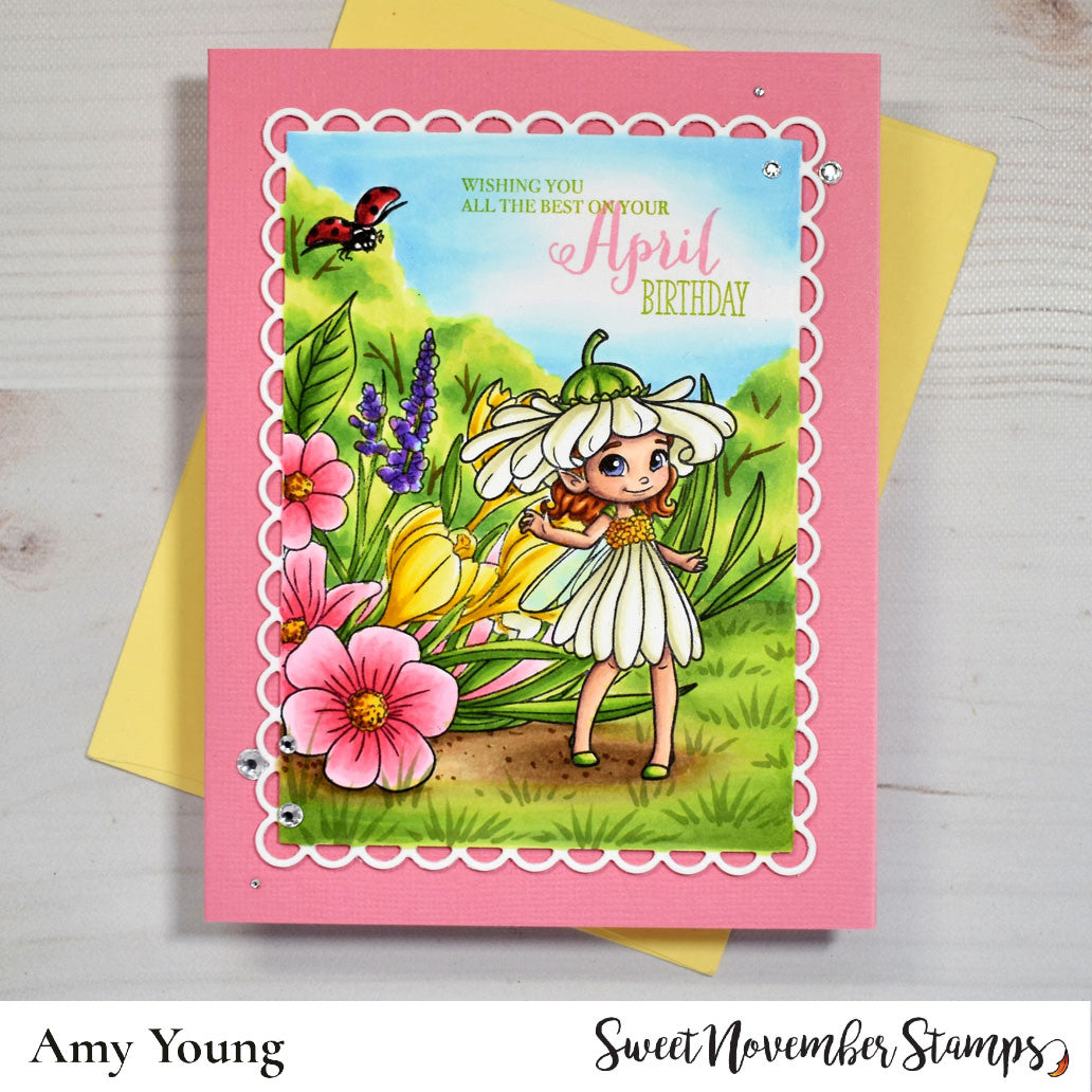 Clear Stamp Set - April Daisy Fairy