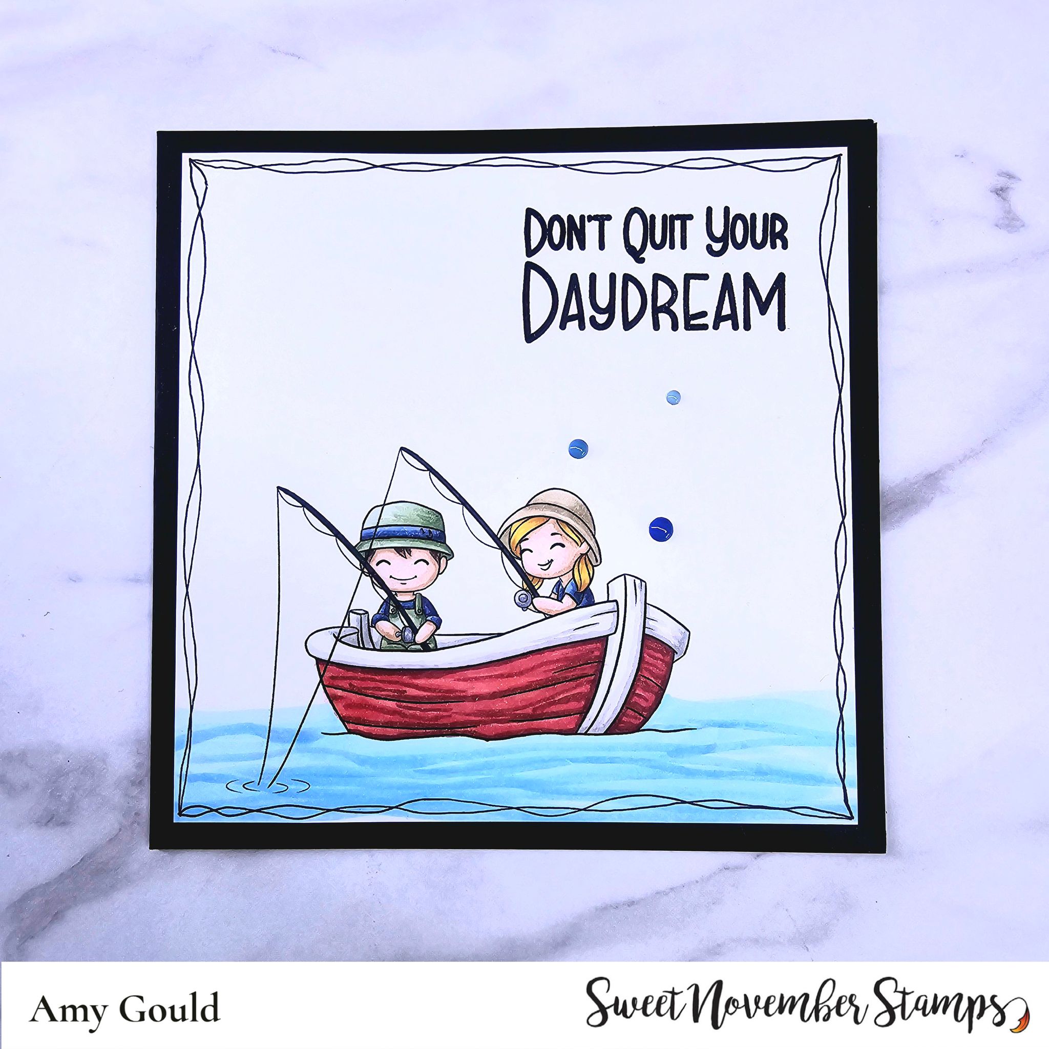 Digital Stamp - A great catch