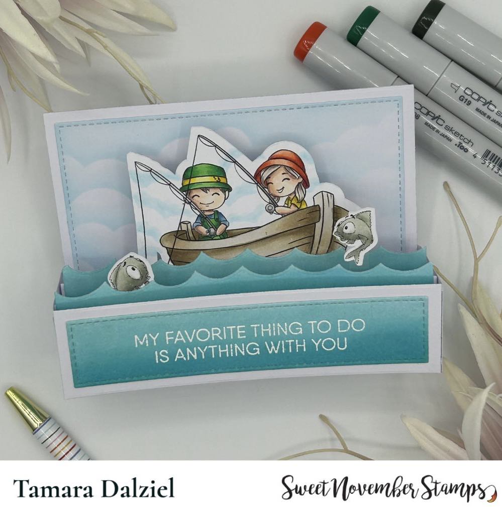 Digital Stamp - A great catch