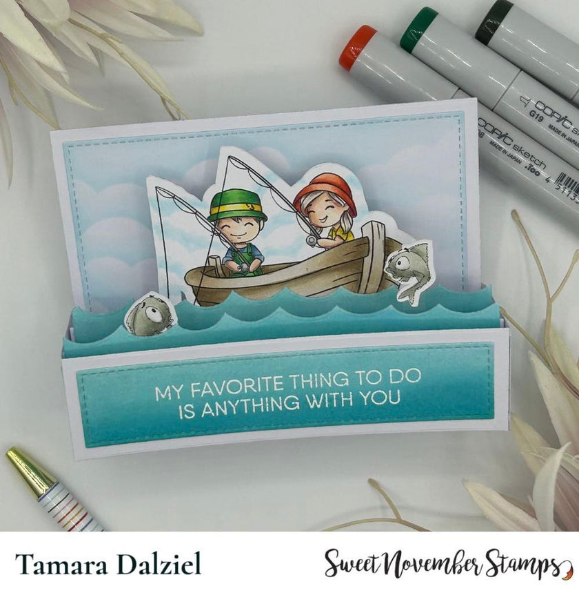 Digital Stamp - A great catch