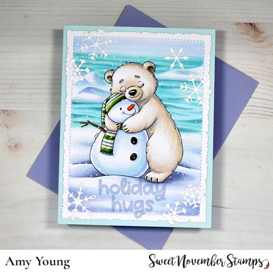 Digital Stamp - Frosty Hugs