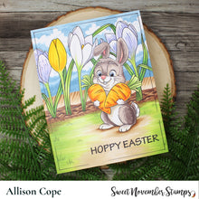 Load image into Gallery viewer, Digital Stamp - Prepping for Easter: Bunny with Carrots
