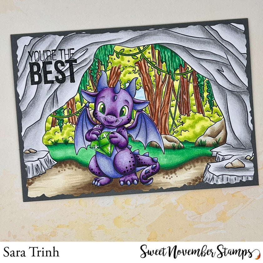 Clear Stamp Set - Cave Dwelling Background Builder