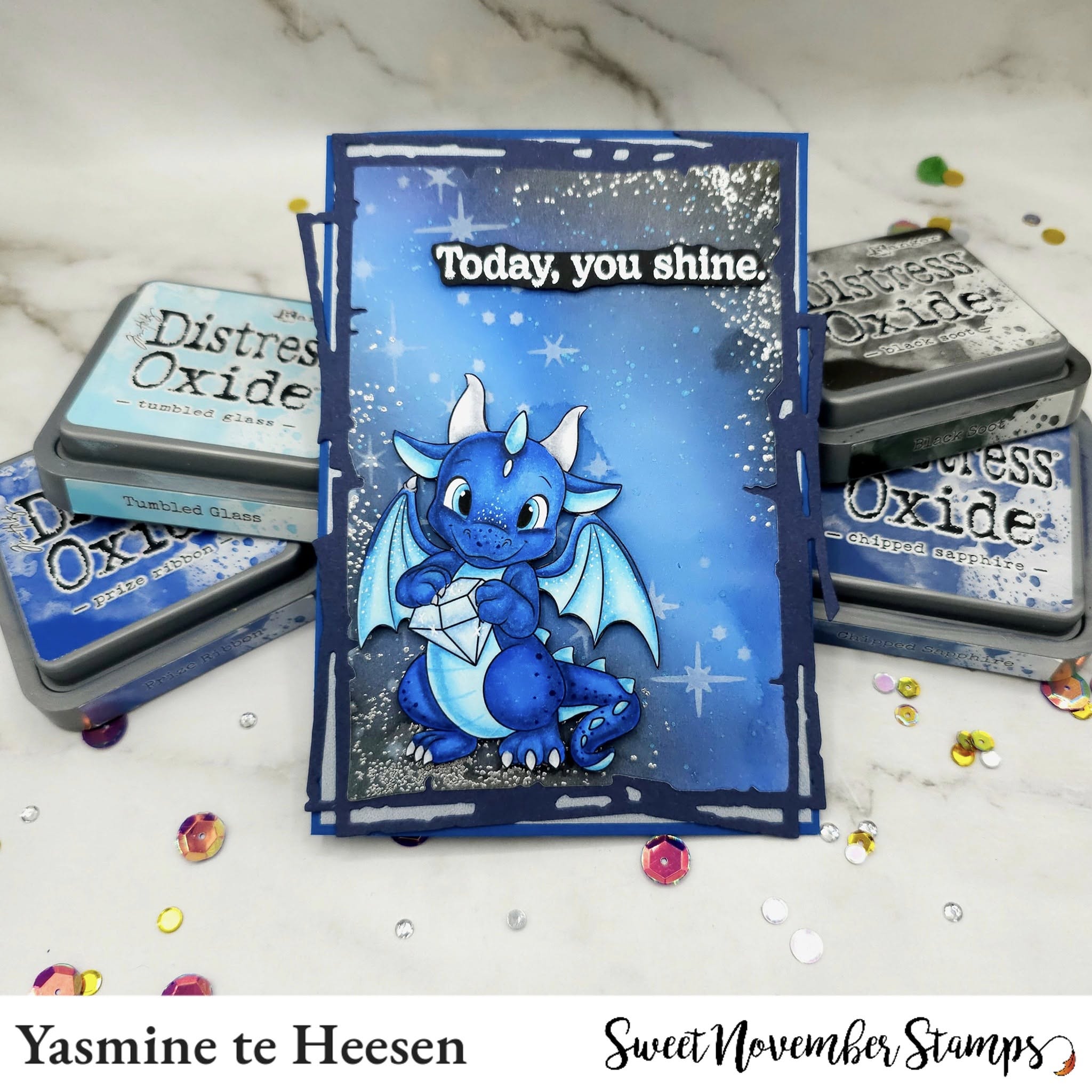 Clear Stamp Set - April Diamond Dragon