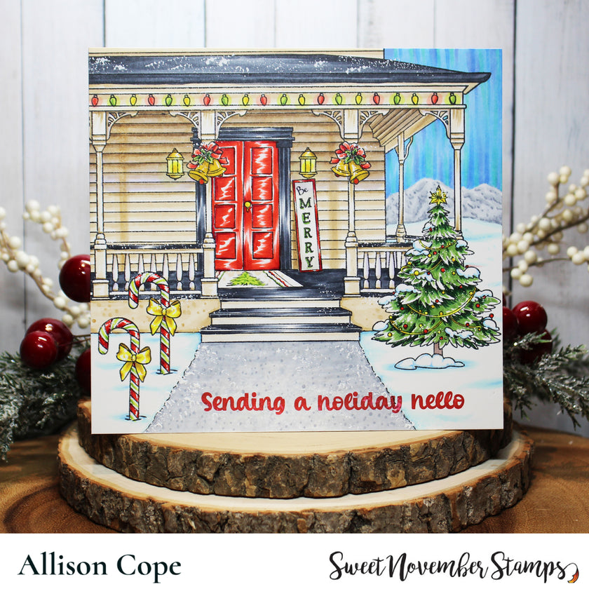 Clear Stamp Set - Front Porch Christmas Decor